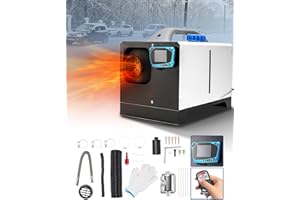 ShockFlo Standheizung Diesel, 12V 8KW Dieselheizung Diesel Lufterhitzer, Luft Dieselheizung mit Schalldämpfer LCD Hochwertiges Display, Luftheizung Standheizung für Auto RV LKW Wohnmobil(Weiß)