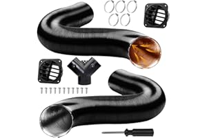 BANKKY 75mm Standheizung Zubehör für Dieselheizung: Y-Stück, Diesel Heater Warmluftschlauch, Heizungsdüsen, Schlauchschellen, Schrauben und Schraubendreher, Ideal für Wohnmobil, Transporter und Van