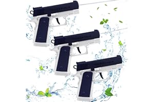 DIELOVEHUA Lot de 3 Pistolets à Eau Enfant, Pistolet à Eau, Petit Pistolet a Eau, Pistolet à Eau Longue Portée, Longue Portée de 10 Meter, pour Piscine, Plages, Jardins, Garçons et Filles