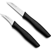 Arcos Nova Set of 2 Peeling Knives Steel Black 60/80 mm | 2 x Stainless Steel Peeling Knife Polypropylene handle, ideal for f