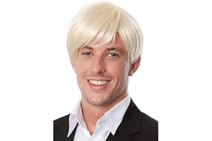 ALLAURA Compatible with Fred Wig – Short Blonde Wig for Men – Ideal for Karate Kai, Cobra Cosplay, Jeffrey Dahmer, Draco Malfoy, Anime, Halloween, Fred Costume, 80s Look, TV & Movie Character Outfits