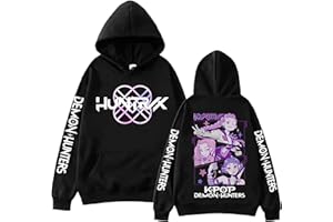 Bauxhie Damen Herren Demon Hunters Hoodie Rumi Kapuzenpullover Sweatshirt Zoey Kostüm für Halloween
