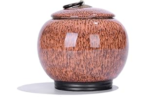 Uziqueif Andenken Urnen für Haustiere Hund Katze Vögel Maus Cremation Asche Urne AufbewahrungsSchatulle Columbarium Haustiere Memorials, Keramikurne, 720ml