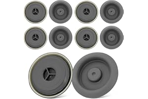 DABBOO 10 Stück 40 mm Tüllen-Unterbodenstopfen Wasserdichte Gummistopfen Stopfen Gummistopfen mit Loch Auto Wasserdicht Passend für Audi, Skoda, Volkswagen Chassis, Kofferraum-Reserveradabdeckung