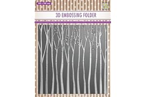 Nellie's Choice Prägeschablone - 3D Embossing Folder Trees 150x150mm