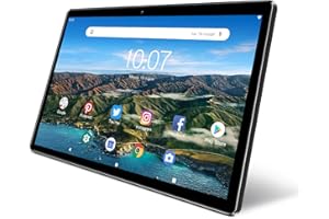 PRITOM 10 inch WiFi Tablet Android 13, 64GB ROM, Expandable to 512GB, Quad Core Processor, HD IPS Screen, 6000 mAh Battery, Dual Camera, Bluetooth, Tablet (Black)