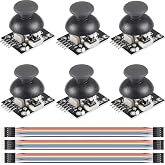 Youmile 6pcs Dual Axis XY Joystick Module PS2 Module Game Joystick Control Lever Sensor KY-023 Dual Axis XY Joystick Break Mo