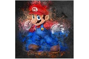 MANYILE 5D diy pintura diamante,Bricolaje Diamond Painting taladro completo Cristal diamante Bordado Pinturas Artes kit de punto de cruz para decoración de la pared del hogar,30 * 30cm,Mario