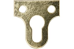 MERRIWAY Bulk Hardware BH03554 Piastrina con Feritoia per Appendere Quadri, 25 mm, Bianco, Set di 25