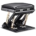 Foot Rest Under Desk, Potuem Adjustable Footrest with Massage Function, Non-Slip Desk Foot Rest with Soft Pads, 4 Level Height Adjustment Max Load 120 Pounds, Improves Comfort for Home Office Car