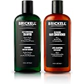 Brickell Men's Products Revitalizing Hair Care Routine &ndash; Shampoo with Peppermint and Tea Tree Oils + Strength and Volume Cond