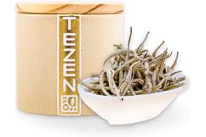 ‎TEZEN Silver Needle Yin Zhen | Ernte 2024 | Hochwertiger chinesischer Weißer Bio Tee aus Yunnan, China (80g)