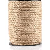 4MM Dicker Garten Bindfäden, 35M Juteseil Garten Kordel, Natürlicher Dekokordel Schnur für Garten, Geschenke, DIY Handwerk