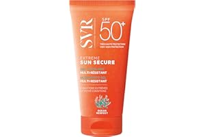 SVR - Sun Secure Extrême SPF50+ - Gel solaire ultra-mat multi-résistant – Très haute protection UVA, UVB, infrarouge & lumière visible – Activités extrêmes – Vitamine E, Niacinamide – 50 ml