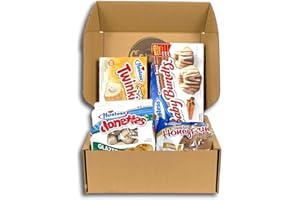 ‎GENUSSLEBEN Genusslebenbox mit 1000g Hostess Süßigkeiten im zufälligen Mix, amerikanische Süßigkeiten in der Großpackung