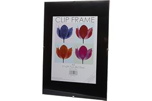 Hampton Frames CLIP Photo Poster Display Clip Frame Perspex Acrylic (Non Glass) A4 (21x30cm) CF2130NG