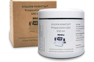 GOLDEN HOMETEK Gel de Préparation - Gel Conducteur à Utiliser avec les Appareils RF pour le Raffermissement du Visage et l'amincissement du Corps