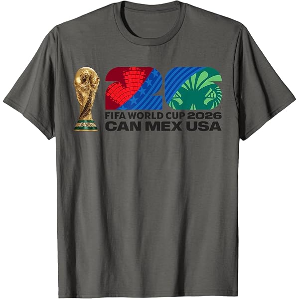 FIFA World CUP26 Miami Trophy Color T-Shirt : Amazon.co.uk: Fashion