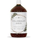 Kolloidales Gold 1000ml - 20 PPM von Nordic Pure | Reinheitsstufe 99,99% | Hochdosiert in Braunglasflasche | Made in Germany