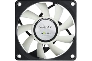 Gelid Solutions Silent 7. Ventola da 70x70x15mm. RPM 2200. Voltaggio 12V. 21.8 dBA. Nero