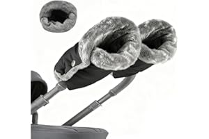 LEDEBOUK Guanti Passeggino Scaldamani per Passeggino, Scaldamani Passeggino, Antigelo Guanti Manicotto Guanti impermeabili,Impermeabili e Antiscivolo, Lavabile in Lavatrice,Accessori Passeggino Inverno