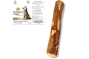 MATCHPET Olivenholz für Hunde Kauholz Extra Large Holzknochen als Hundespielzeug Holzknochen XL Kauspielzeug Hund