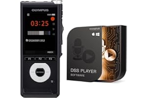 Olympus DS-2600 Digital Voice Recorder with Slide Switch & Dictation Management Software, DSS Pro, MP3, PCM, USB, External SD Card Slot + Internal Memory 2 GB