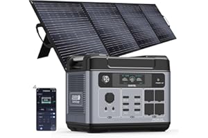 YOYOSCX P2001 PLUS Centrale elettrica portatile con Pannello Solare da 200W,2400 W generatore solare da 2048 Wh, batteria LiFePO4, ricarica rapida da 1800 W, controllo tramite APP intelligente