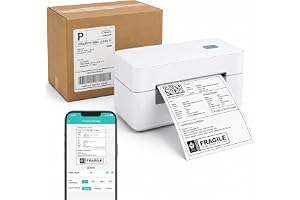 SupDesk Bluetooth-Versandetikettendrucker 4x6, Termisk skrivare utan bläck