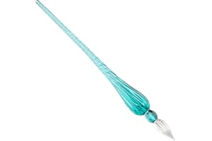 Jacques Herbin 21433T - Plume de verre ronde 18 cm, Turquoise