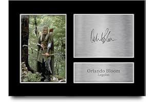 HWC Trading A4 Orlando Bloom Lord of the Rings Regali Stampati Autografo Firmato Immagine Per Gli Appassionati Di Memorabilia Di Film