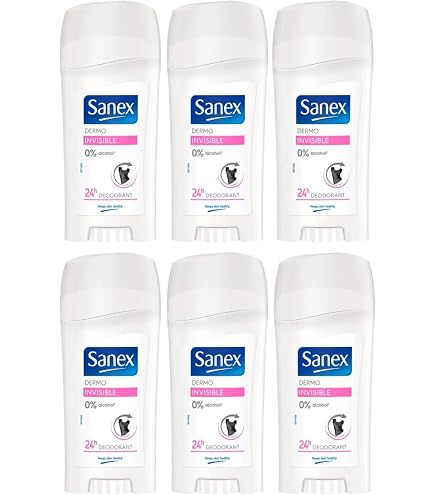 Lot De 4 Déodorants Sticks Sanex Sensitive Dermo Tolérance - 65 Ml Chacun - Neufs