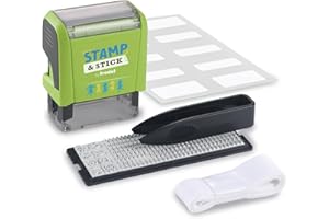 Trodat Stamp & Stick Sello Ropa Niños Personalizado – Marcador Textil y Objetos Personales