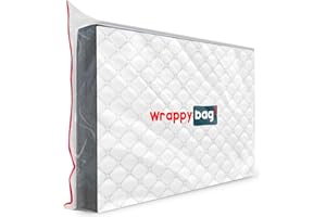 WRAPPYBAG – Schutzhülle aus Kunststoff für Matratzen – 5 Größen erhältlich – wasserdichte und reißfeste Aufbewahrungstasche – Für Umzug, Lagerung & Transport (70 x 140)