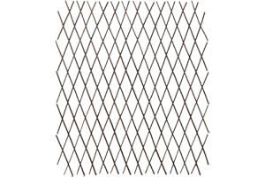 BAVOKON Holz Garten Rankgitter,Rankhilfe Spalier Holzgitter,Hartholz Spalier,Holzzaun,Pflanzengitter Zusammenfaltbar,variabel Verstellbar,Scherenspalier Für Kletterpflanzen,Rank Hilfe Gitter Zaun Spalier