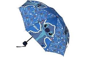 Coriex Paraguas plegable de Stitch