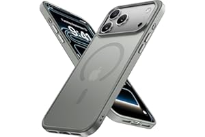 Miracase für iPhone 17 Pro Hülle für Magsafe [TOP Militärschutz & Magnetkraft] Stoßfest Kratzfest mit Samtiger Haptik Extrem Langlebig Handyhülle für iPhone 17 Pro 6,3", Matt-Grau