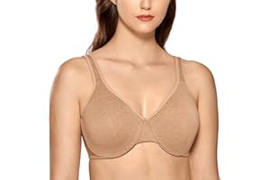 DELIMIRA Sujetador Reductor con Aros Talla Grande Copa Completa para Mujer