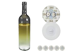 Cepewa Set 6 Adesivi LED, autoadesivi, Adesivi Luminosi, 4X LED SMD comprese batterie