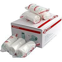 20 Stück Mullbinden Fixierbinden 6 cm x 4 m einzeln in Folie