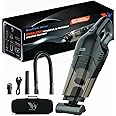 YEARWIN Cordless Vacuum Cleaner | High Power BLDC Motor | for Home and Car | 11kPa Suction | 2 Power Modes | Car Vacuum Cleaner Wireless | Handheld | Aluminium Bled Fan | Steel Hepa (3301)