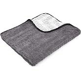 The Rag Company - The Gauntlet Drying Towel - 70/30 Blend Korean Microfiber | Paint safe and scratch free, ultra absorbent, 7