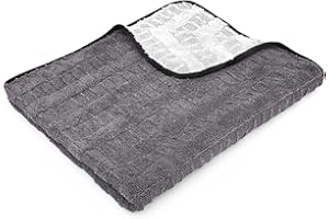 The Rag Company - Ręcznik do suszenia Gauntlet - mieszanka 70/30 koreańska mikrofibra, zaprojektowany do szybszego, dokładniejszego i delikatniejszego suszenia pojazdów niż inne, 900 g/m², 76 x 91 cm,