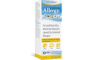 Fusion Allergy Eye Spray - Soothing Drug Free Spray for Itchy, Red, Burning Eyes Caused by Seasonal Allergies, Dry Eyes or Environmental Irritants - 10ml