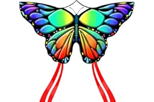 Simxkai aquilone per bambini e adulti, facile da volare, butterfly kite