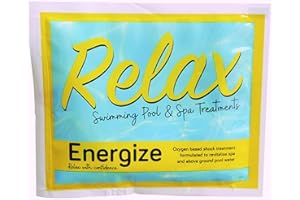 RELAX Energize Shock Treatment Hot Tub Pool Spa Oxidiser Energise Sachets (10 x Energize Sachets)