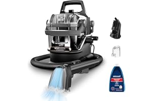 BISSELL SpotClean HydroSteam, Shampouineuse Canapé, Moteur Puissant de 1000W, Nettoyeur Vapeur avec Technologie HydroSteam, Nettoyeur pour Tapis, Moquettes, Meubles, Tissus, Voiture & Plus, 3689N