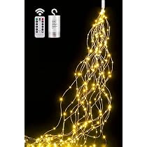 Dekofun Lichterschweif 2M 200 LED Lichterkette Batterie mit Fernbedienung