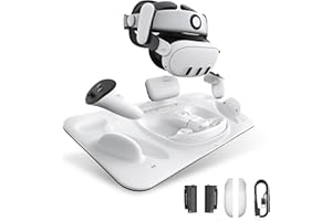BOBOVR D3 Charging Dock for Meta Quest 3, VR Charging Stand Dock Accessories,Wireless Charging for Controller, B100 Fast Charging (Without Charger)