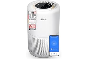 ‎LEVOIT LEVOIT Luftreiniger 3-in-1 HEPA Filter, Luftfilter gegen Schimmel, Staub, Pollen & Gerüche, Air Purifier für Schlafzimmer, App Steuerung & Timer, Schlafmodus & Nachtlicht, Mattweiß